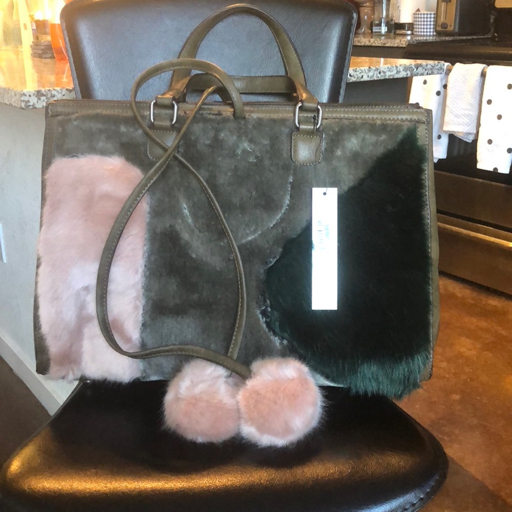 Furry Multicolor Purse